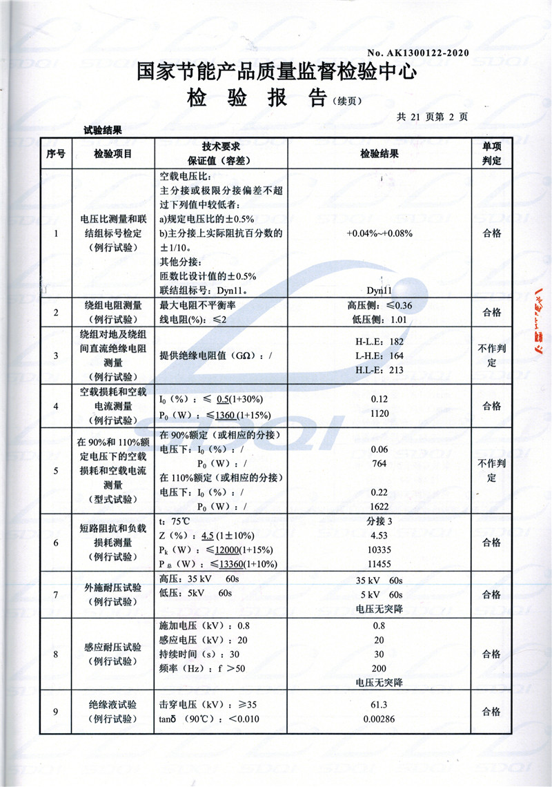 高低压试验报告-S11-1250唐河唐河唐河油浸式变压器-2.jpg